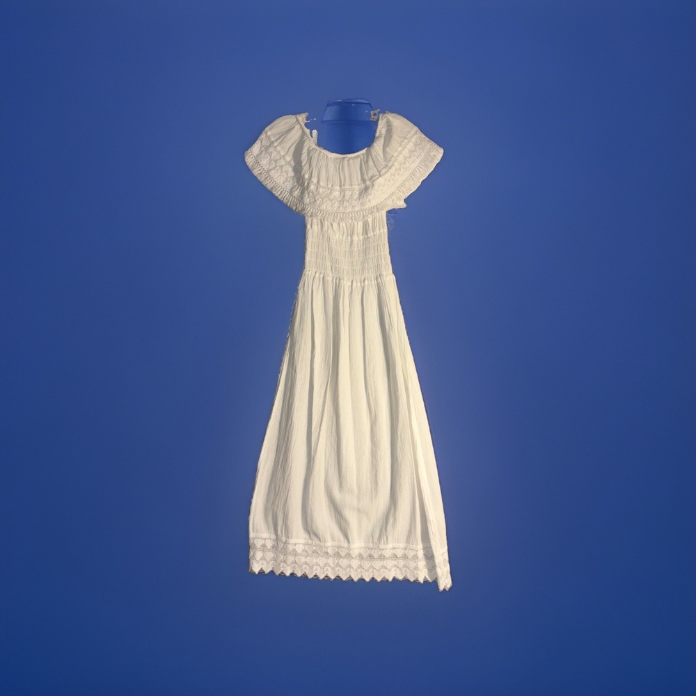 Seaspice Off Shoulder Tassel Dress Beach Vacation Coastal Resort Preppy Hamptons